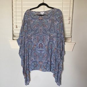 Paisley Poncho Blouse
